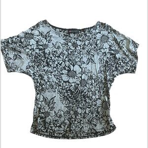 Body C floral semi sheer top. Size M